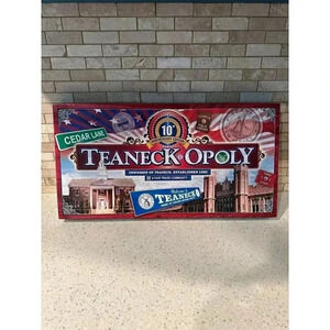 Rare Teaneckopoly board game new‎ open box  ds